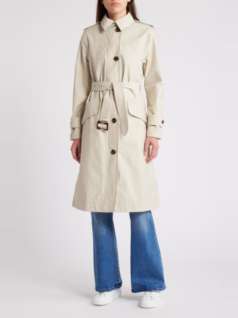 Barbour Camilla Waterproof Trench Coat in Mist/Classic at Nordstrom