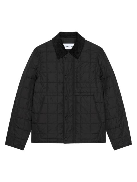 Givenchy Men's Couture Seam Quilted Blouson Jacket - Black