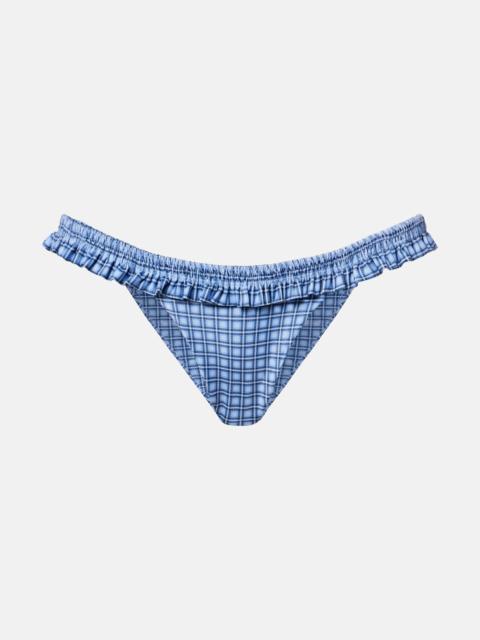 FAITHFULL Esterel checked bikini bottoms