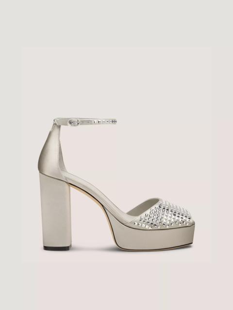 SABRINA RADIANT ANKLE-STRAP PLATFORM