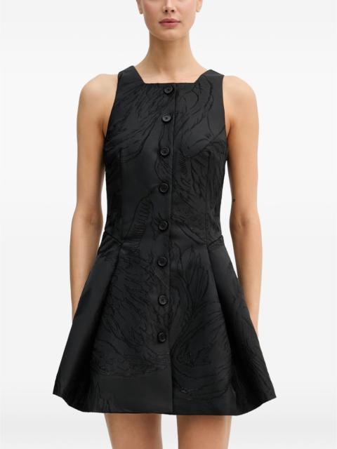 STINE GOYA jacquard button-up mini dress