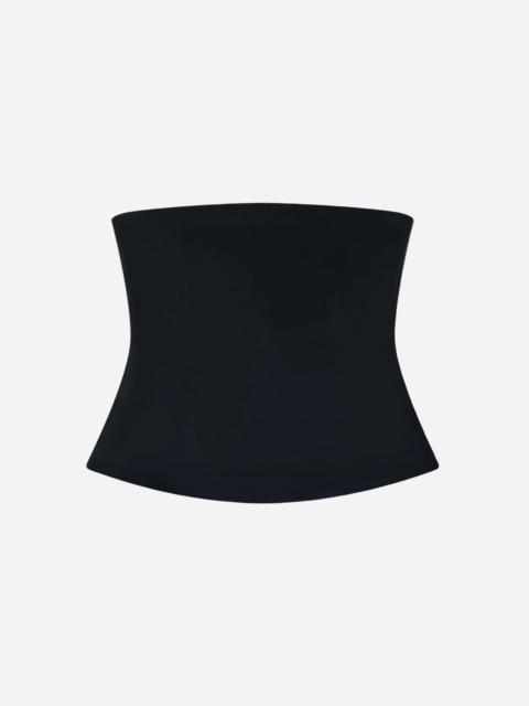 CO Strapless Bustier Top in Crepe