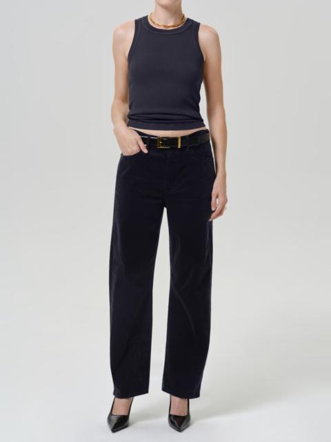 Citizens of Humanity Miro Long Relaxed Baby Stretch Corduroy In Navy