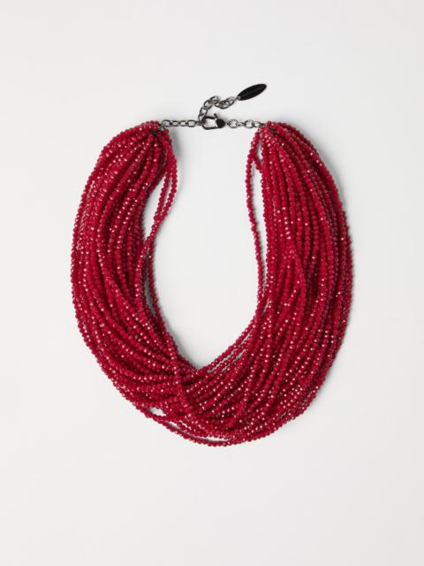 Brunello Cucinelli Vetro and Sterling Silver necklace