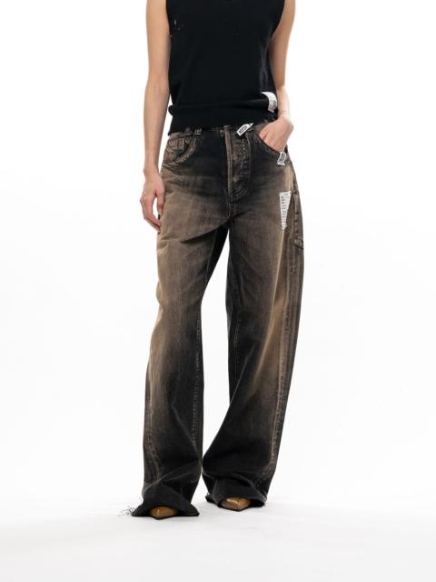 Maison MIHARAYASUHIRO Amateur Sewn Like Wide Denim Pants