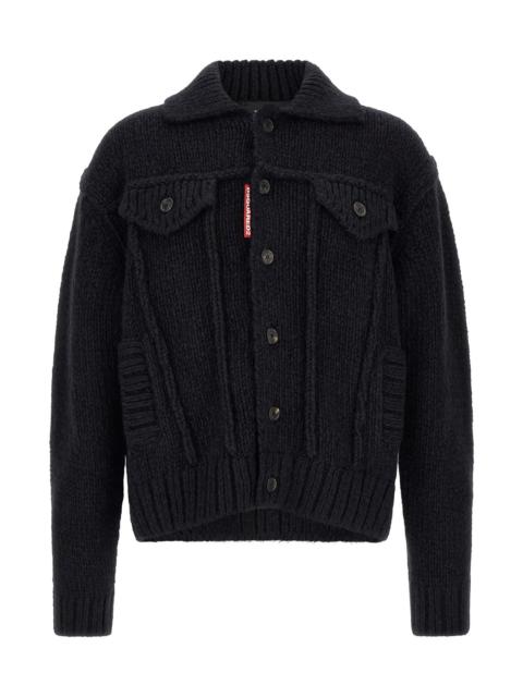 DSQUARED2 Logo Patch Cardigan