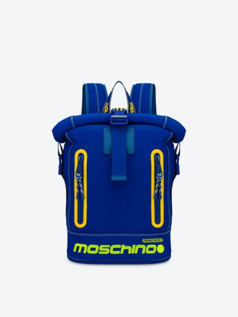 Moschino REFLECTIVE LOGO NEOPRENE BACKPACK