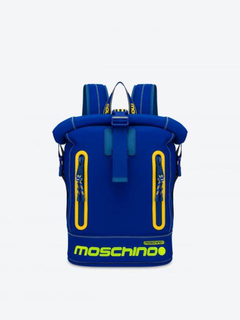 Moschino REFLECTIVE LOGO NEOPRENE BACKPACK