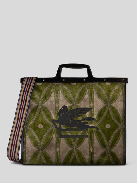 Etro LARGE JACQUARD LOVE TROTTER BAG