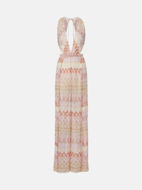 Missoni Open-back lamé jumpsuit