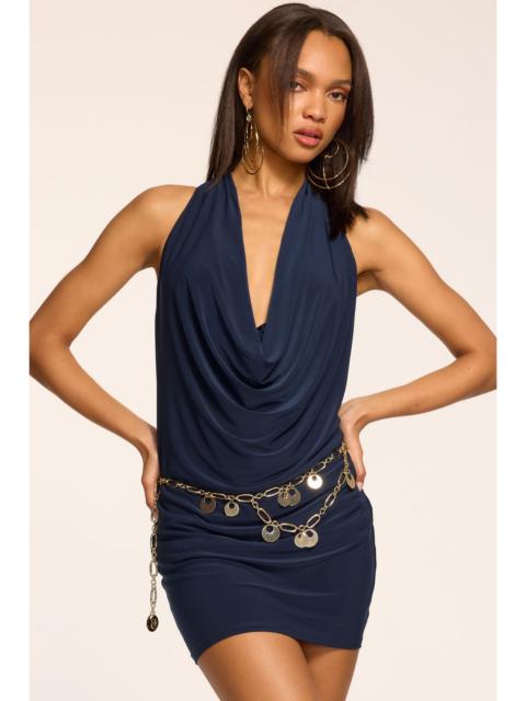 RAMY BROOK Nora Jersey Cowl Neck Mini Dress