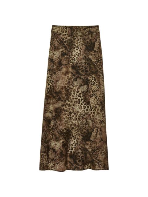 ba&sh Ciria animal print skirt