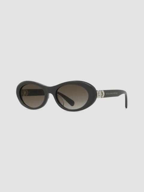 Stella McCartney Women's Falabella 53MM Oval Sunglasses - Grey Green
