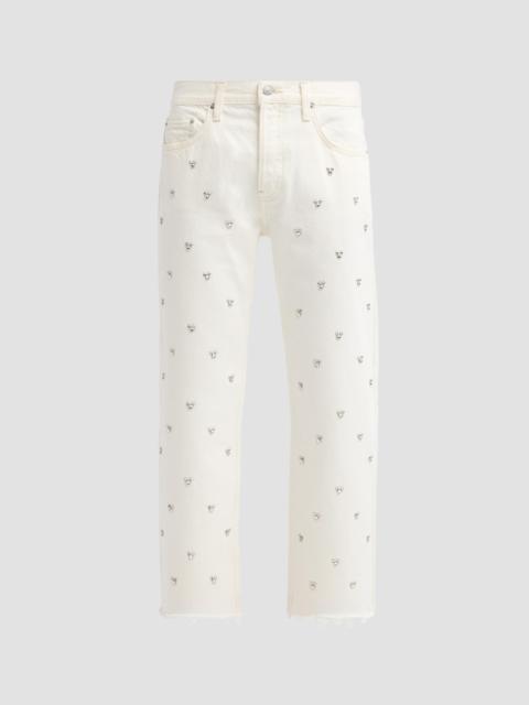 RE/DONE Women's Beau Embellished Boyfriend Jeans - Mickey Crema