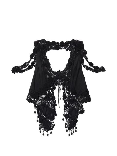 Isabel Marant Vana crochet V-neck top