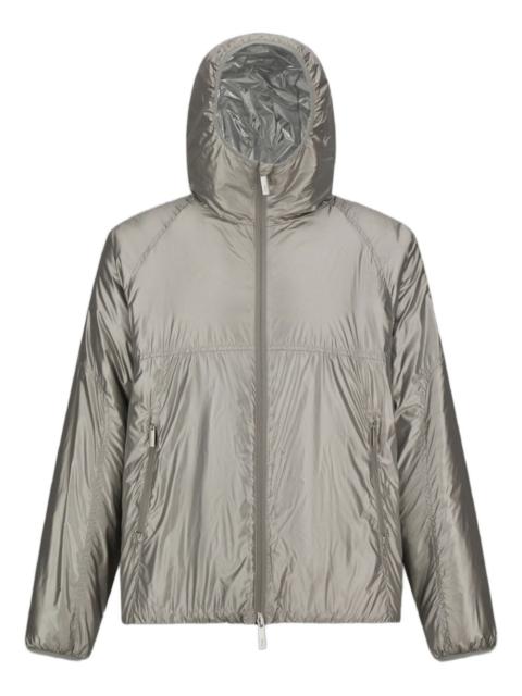 Herno hooded metallic jacket