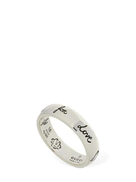 GUCCI "BLIND FOR LOVE" BAND RING