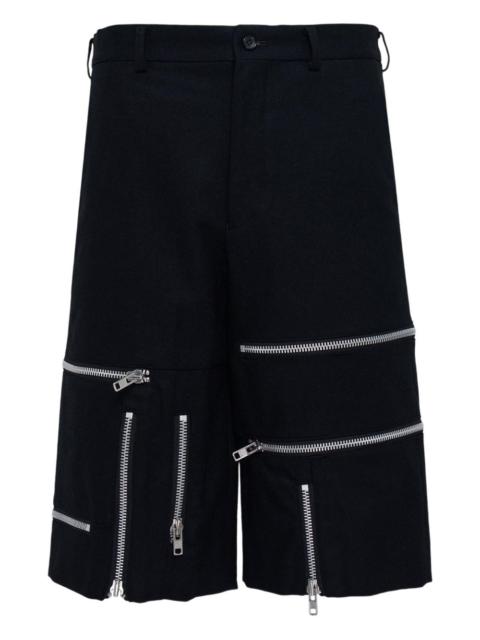 Comme des Garçons Homme Plus zip details shorts