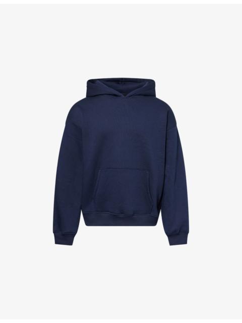 SKIMS Fleece Lounge Relaxed-Fit Cotton-Blend Hoody