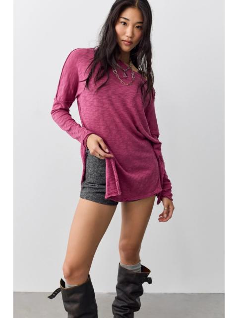 FREE PEOPLE We The Free Nyla Off-The-Shoulder Long Sleeve Tee