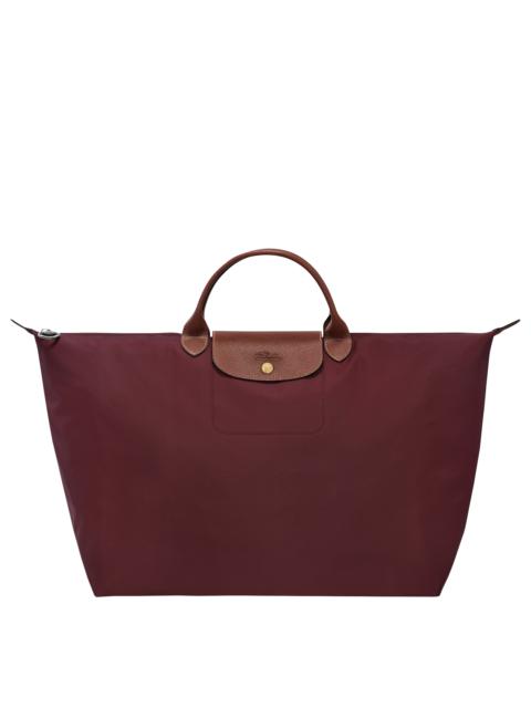 Le Pliage Original S Travel bag Burgundy - Recycled canvas