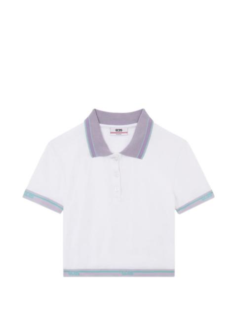 GCDS logo-trim polo top