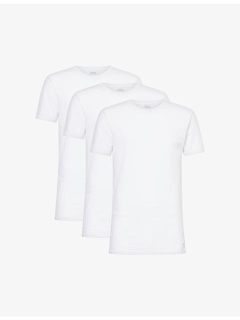 Polo Ralph Lauren Classic-fit short-sleeve pack of three cotton-jersey T-shirts