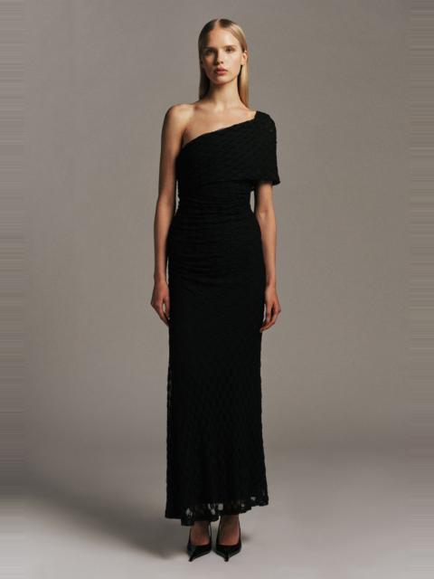 BARDOT Calia Stretch Lace Maxi Dress In Black