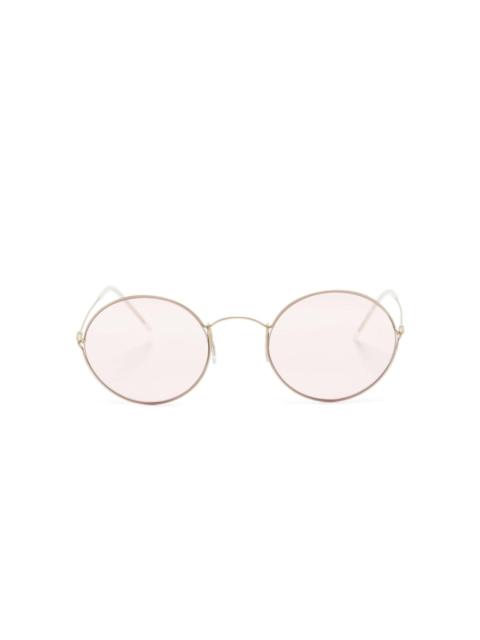 round-frame tinted sunglasses