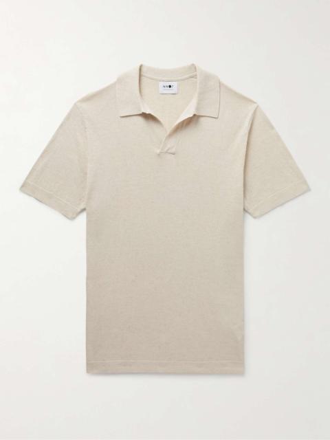 NN07 Ryan 6311 Cotton and Linen-Blend Polo Shirt