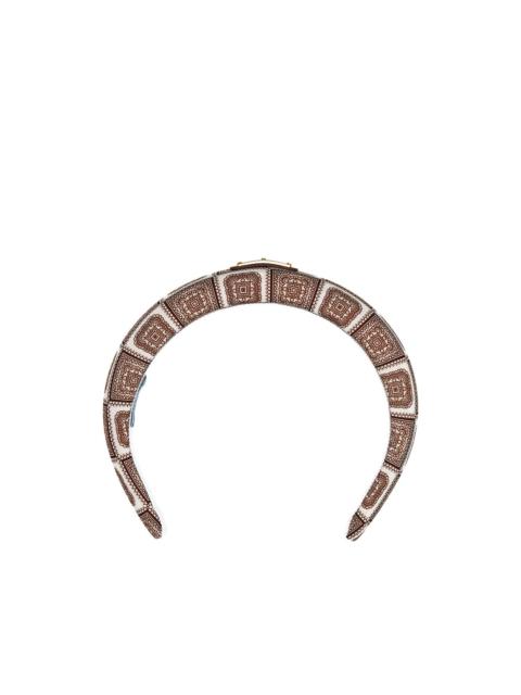 キャップ PRADA Printed Twill Headband Prada printed twill headband | farfetch | REVERSIBLE