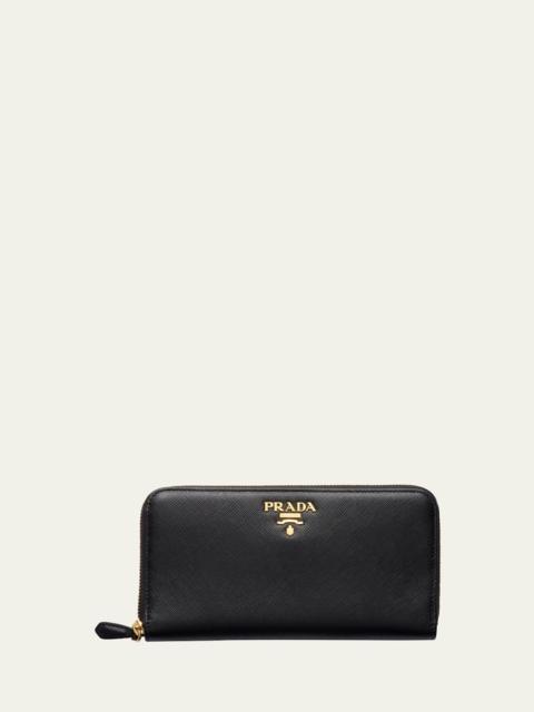 Prada Large Continental Leather Wallet