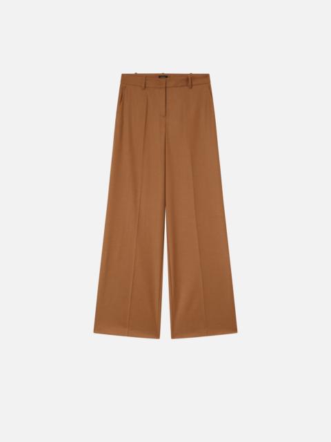 PINKO STRETCH WOOL FLANNEL PALAZZO TROUSERS