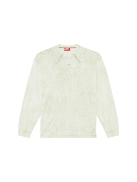 exposed-seam cotton sweatshirt