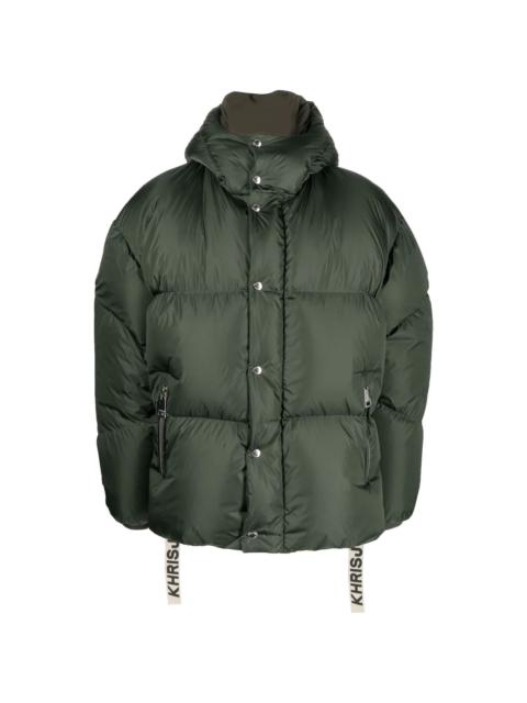 Khrisjoy padded press-stud fastenign jacket