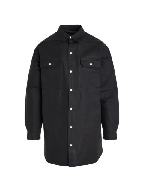 press-stud fastening shirt