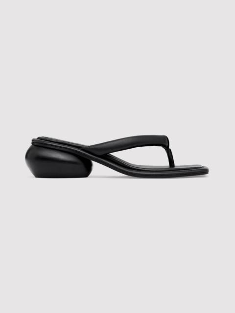 ST. AGNI Flip Flop Dome Heel - Black