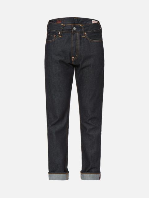 EVISU GRAINS-PATTERN DAICOCK CARROT FIT JEANS #2017