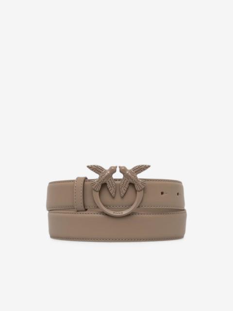 PINKO colored-buckle leather belt