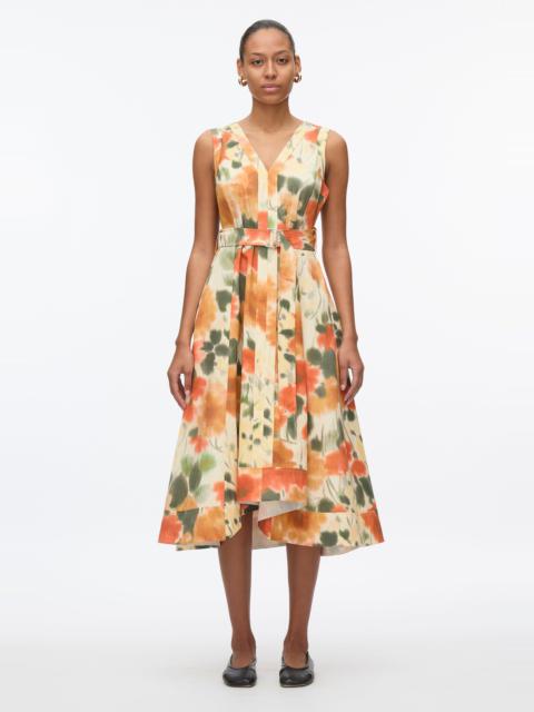 3.1 Phillip Lim Blurred Marigold Belted Midi Dress