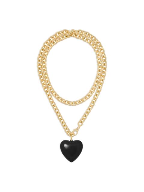 ROXANNE ASSOULIN Big Puffy Heart Charm necklace