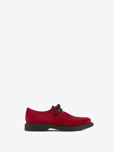 SAINT LAURENT teddy derbies in suede