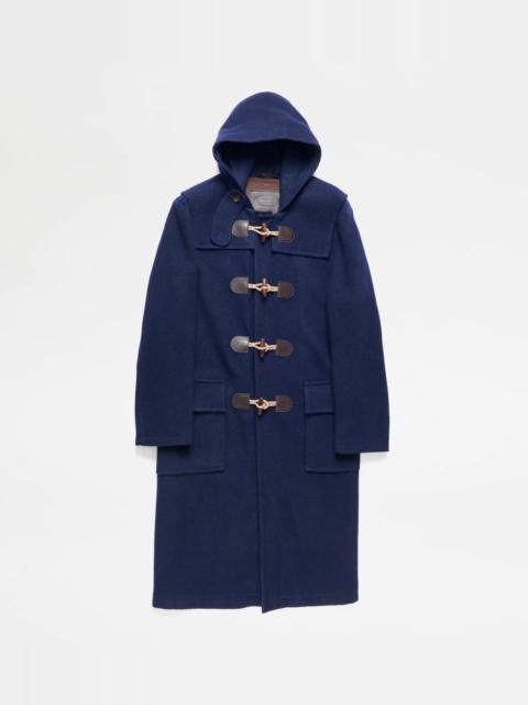 Tod's SHETLAND DUFFLE COAT - BLUE