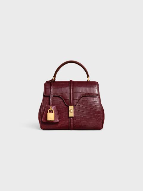 CELINE MINI 16 in porosus crocodile