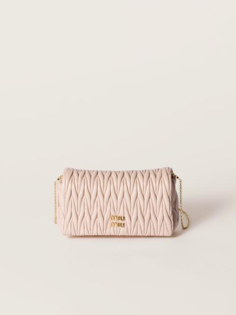 Miu Miu Matelassé nappa leather mini-bag