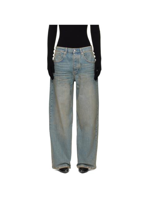 デニム・ジーパン MISBHV FW24 LARA LACED JEANS (241W305 MALIBU BLU) MISBHV Lara Laced Jeans | italist