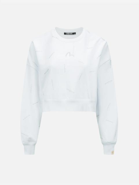EVISU Allover Logo Glitter Print Sweatshirt