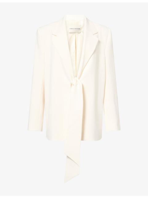 CAMILLA AND MARC Darien Notch-Lapel Woven Blazer