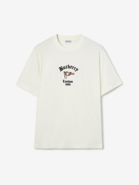 Burberry Check Flag Cotton T-shirt