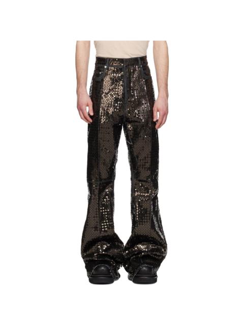 Rick Owens Black Temple Bolan Bootcut Jeans